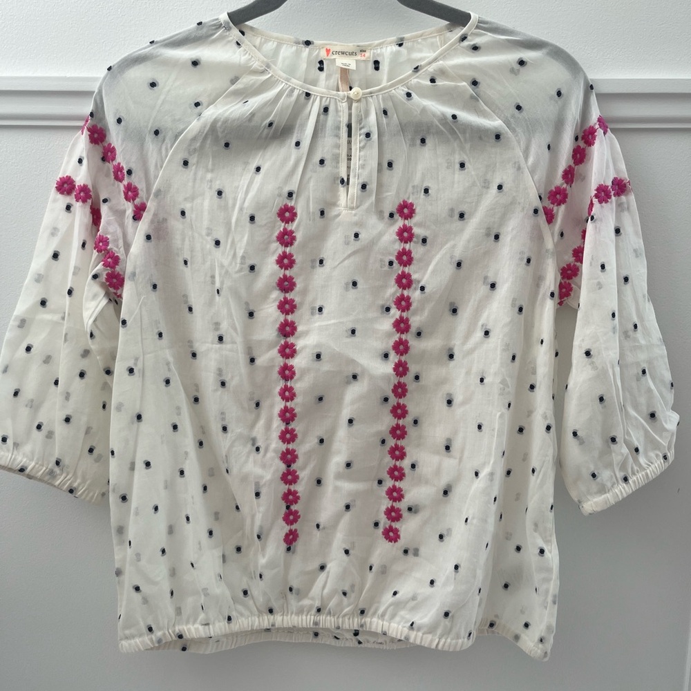 J Crew Crewcuts Girls Cover Up/Blouse